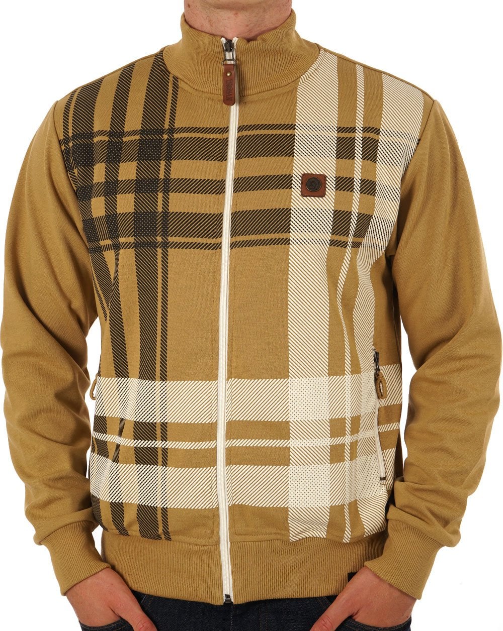 Trojan Check Track Top Camel