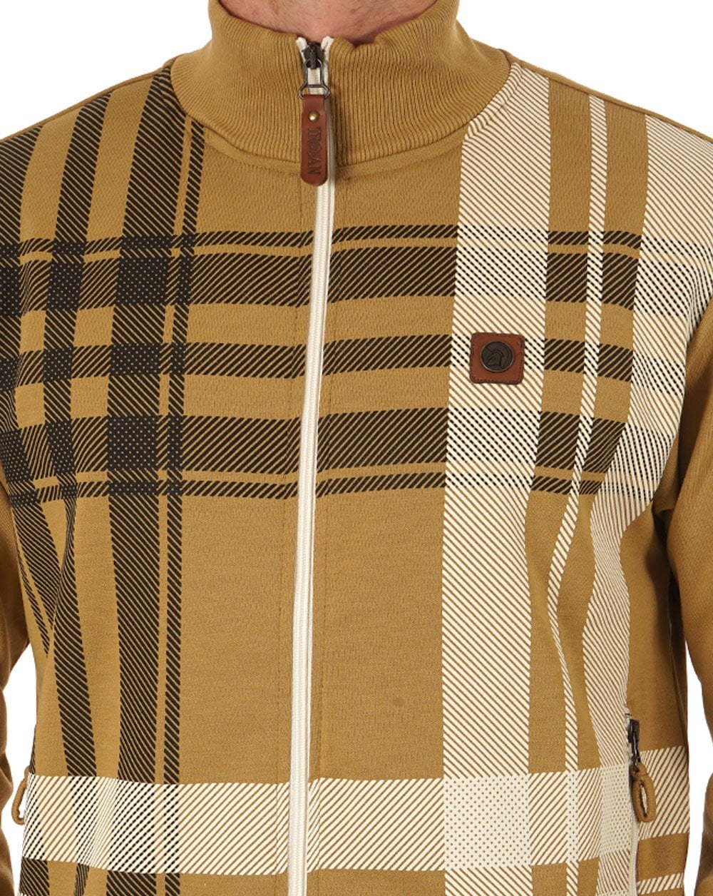 Trojan Check Trainingsjacke Kamel