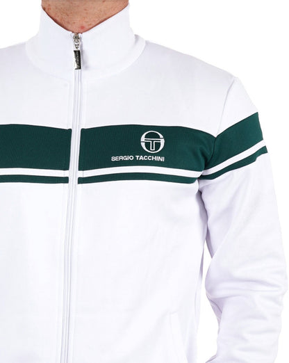 Sergio Tacchini Masters Trainingsjacke Weiß Grün