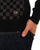 Trojan Chequerboard Panel Turtle Neck Black