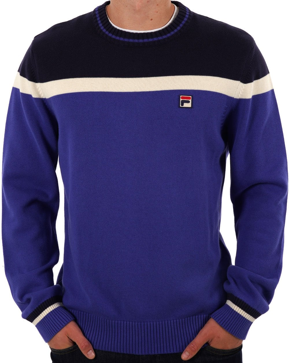 Fila Vintage Siro Crew Knit Blau