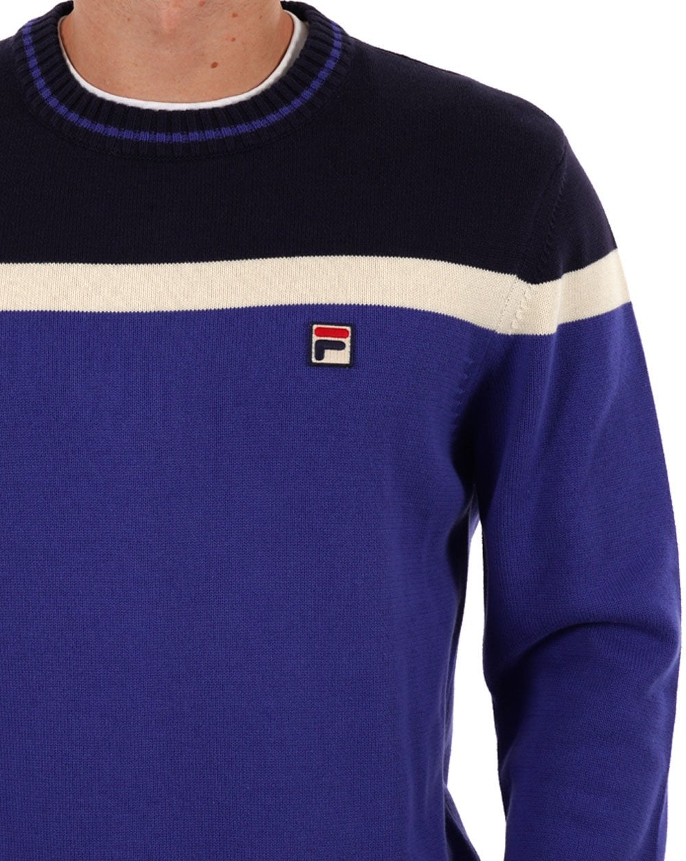 Fila Vintage Siro Crew Knit Blau