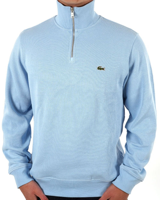 Lacoste Lacoste – Sweatshirt mit halbem Reißverschluss, Himmelblau