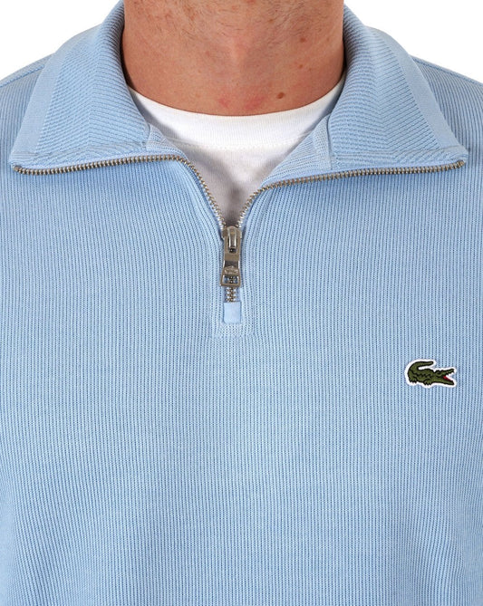 Lacoste Lacoste – Sweatshirt mit halbem Reißverschluss, Himmelblau