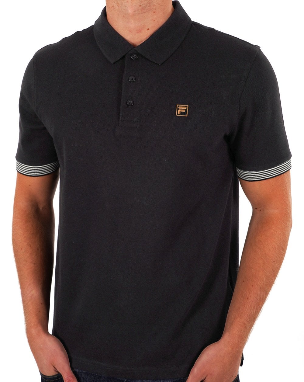 Fila Gold Poloshirt Schwarz