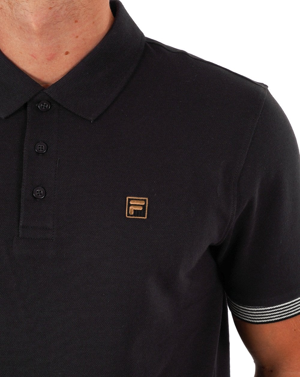 Fila Gold Polo Shirt Black