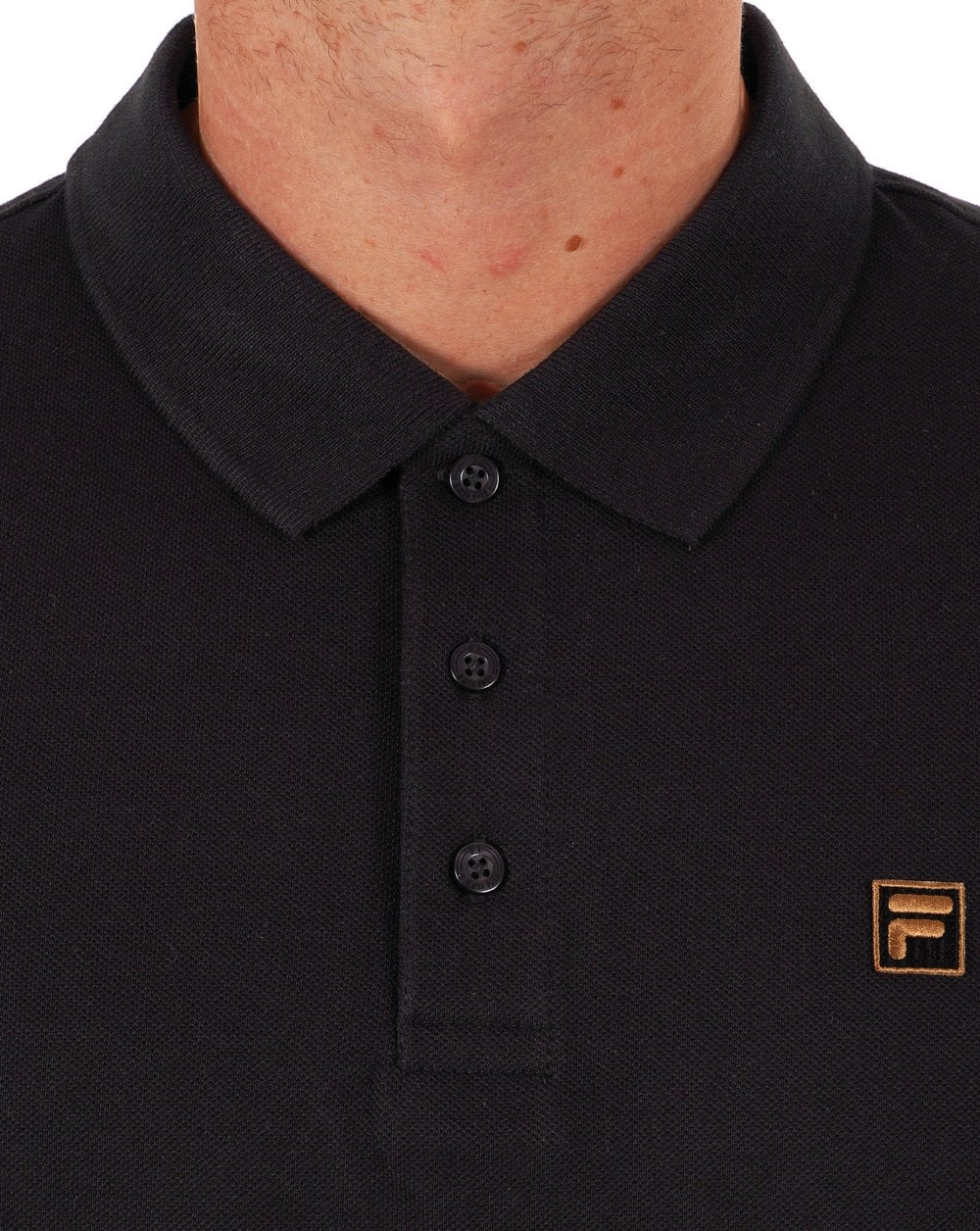 Fila Gold Polo Shirt Black