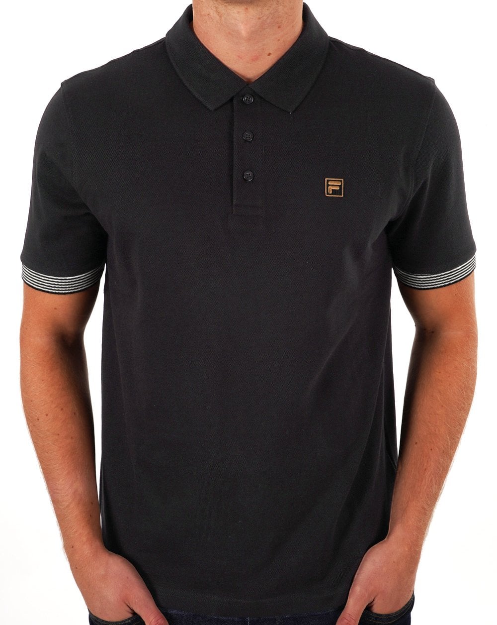 Fila Gold Poloshirt Schwarz