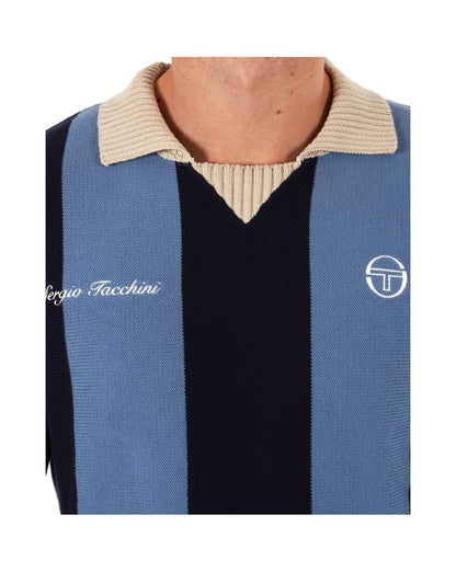 Sergio Tacchini Kragenstrick Blau / Marineblau