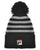 Fila Vintage Markee Pom Pom Beanie Black/Grey