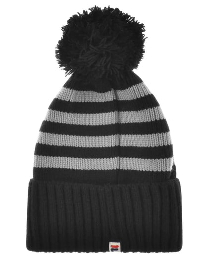 Fila Vintage Markee Pom Pom Beanie Schwarz/Grau