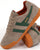 Gola Harrier Suede Trainer Rhino / Evergreen / Orange