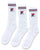 Fila Vintage Jent Crew Socks 3 Pack White