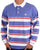 Benetton Striped Rugby Shirt Blue