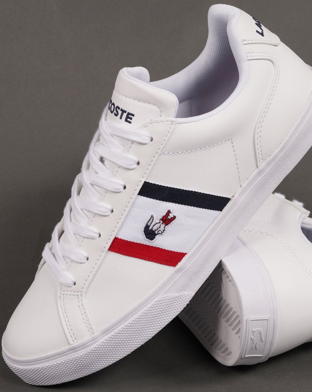 Lacoste Footwear Lerond Pro Tri Trainer Weiß/Marineblau/Rot