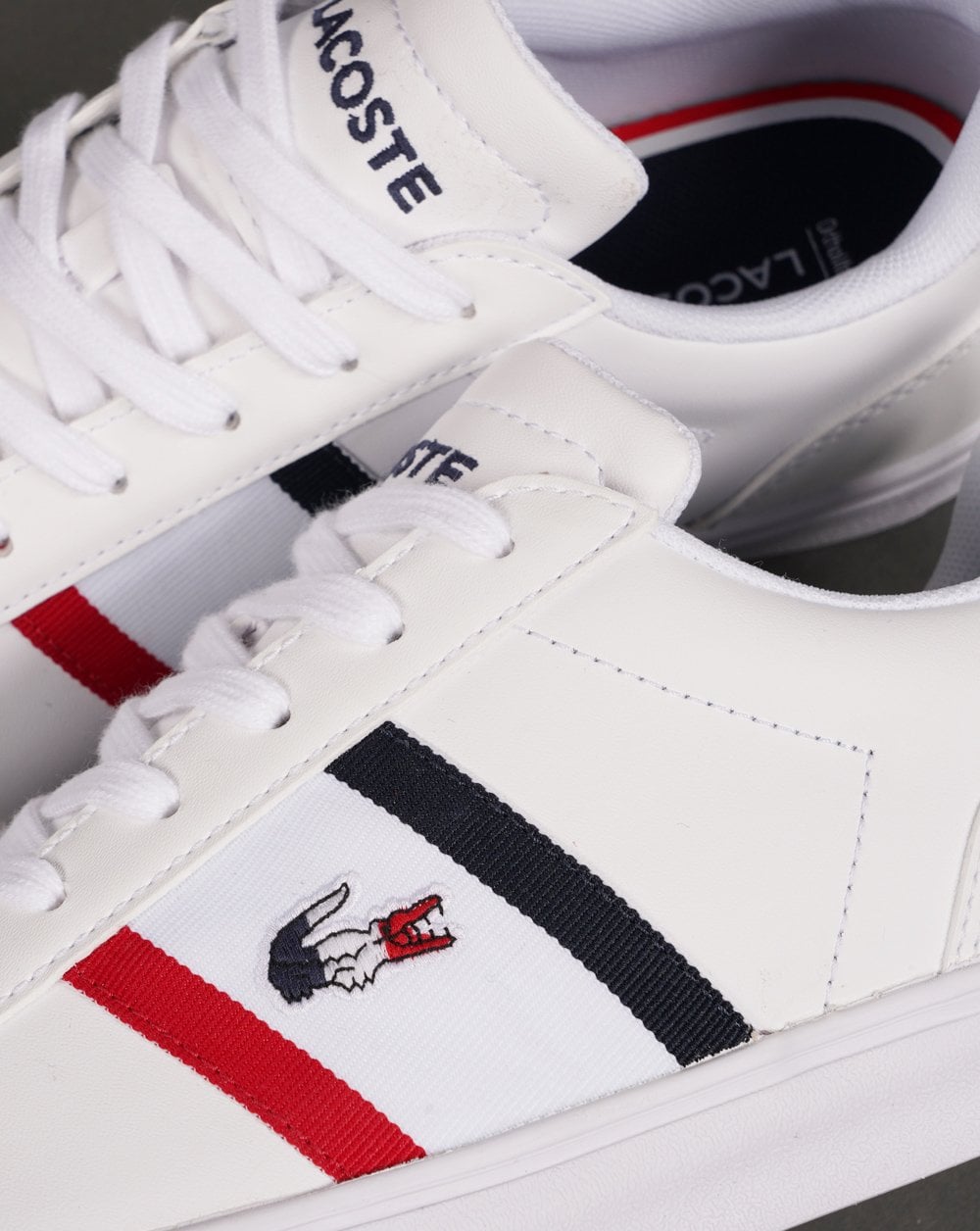 Lacoste Footwear Lerond Pro Tri Trainer Weiß/Marineblau/Rot