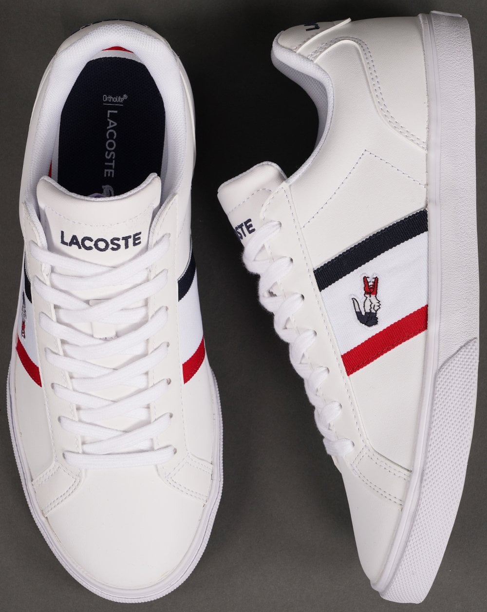 Lacoste Footwear Lerond Pro Tri Trainer Weiß/Marineblau/Rot