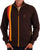 Trojan Gallagher Racing Stripe Track Top Chocolate