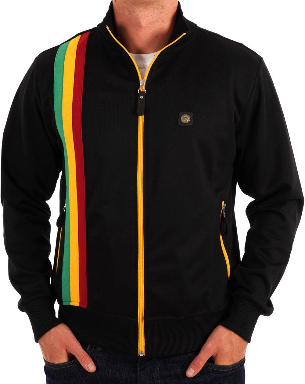 Trojan Racing Stripe Trainingsjacke Schwarz