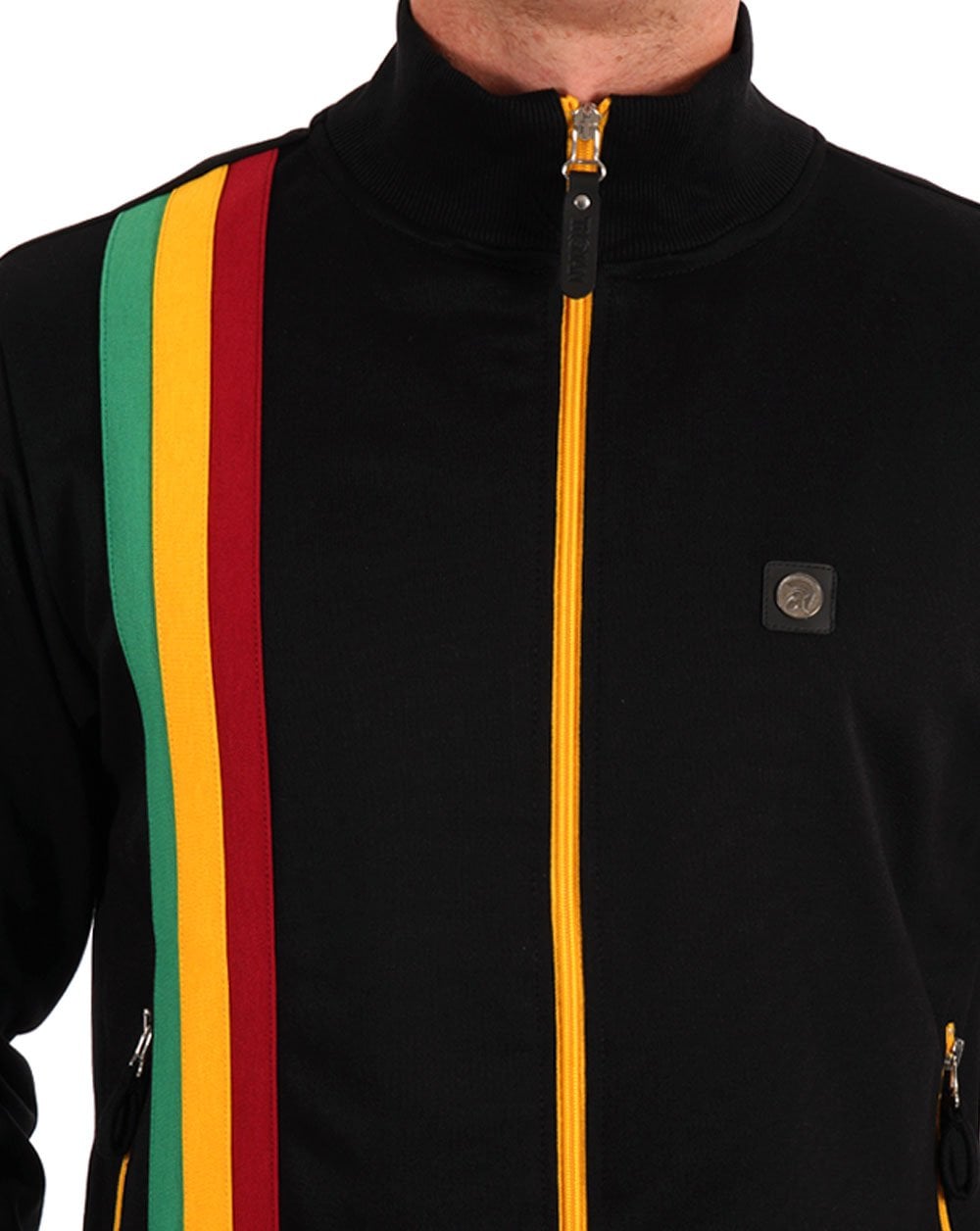 Trojan Racing Stripe Trainingsjacke Schwarz