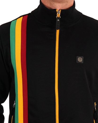 Trojan Racing Stripe Trainingsjacke Schwarz