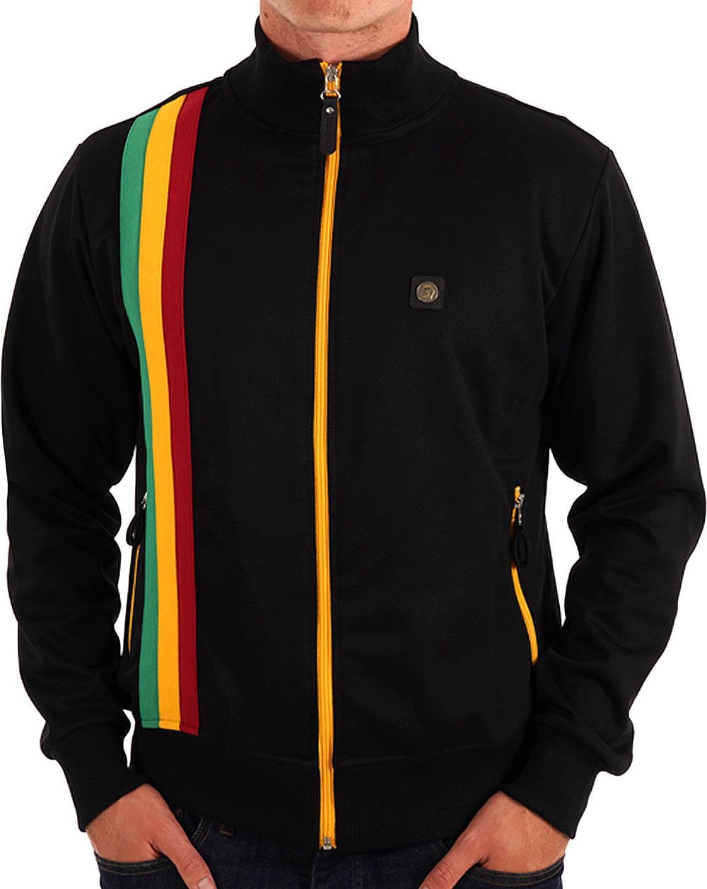 Trojan Racing Stripe Trainingsjacke Schwarz