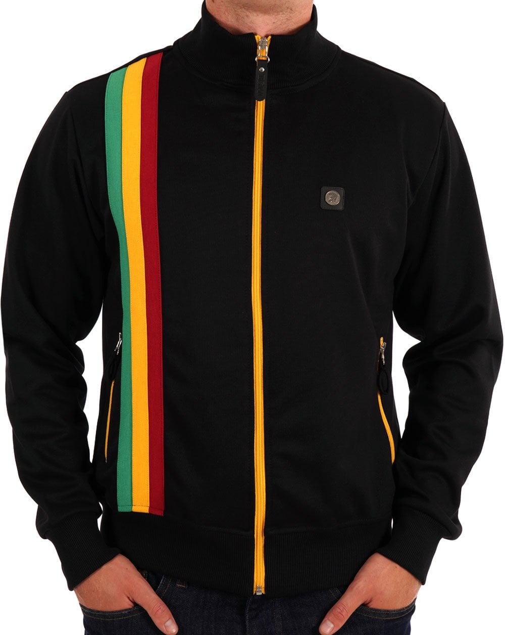 Trojan Racing Stripe Trainingsjacke Schwarz
