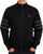 Trojan Stripe Sleeve Track Top Black