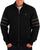 Trojan Stripe Sleeve Track Top Black