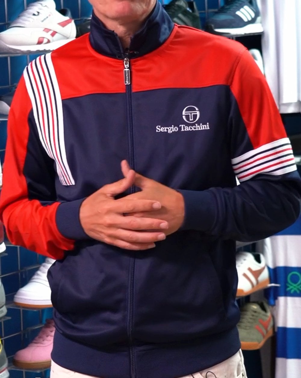 Sergio Tacchini Wilander Track Top Marinerot