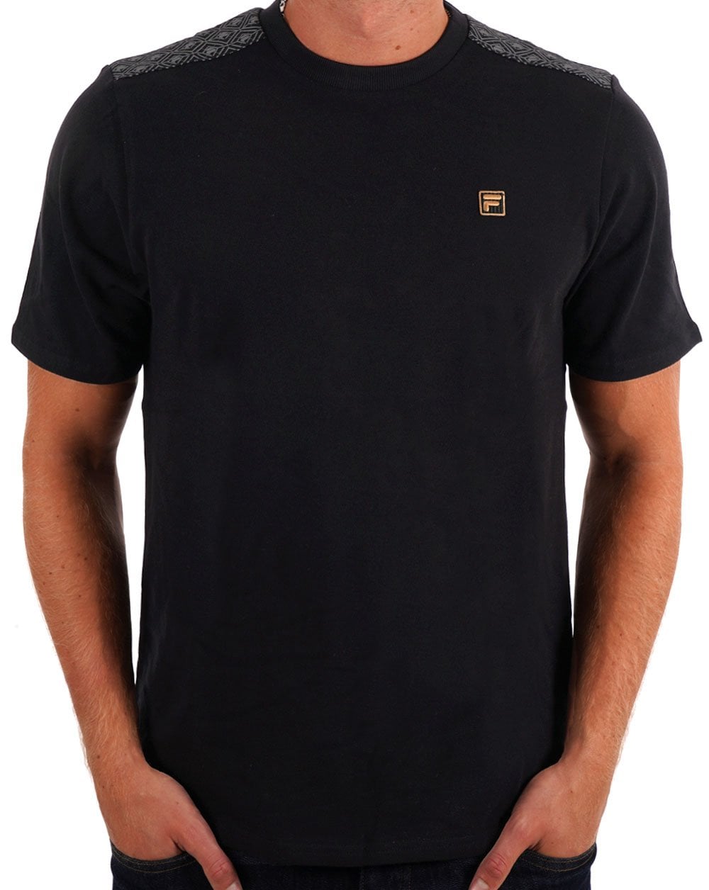 Fila Gold Lester T-Shirt Schwarz