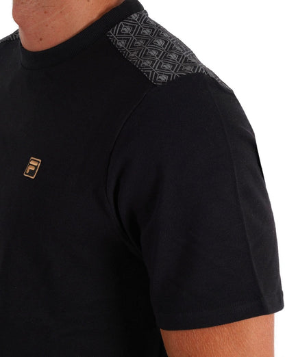 Fila Gold Lester T-Shirt Schwarz