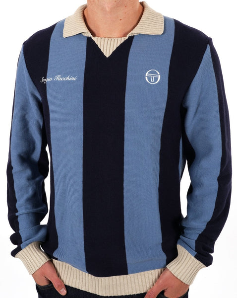 Sergio Tacchini Collared Knit Blue / Navy