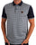 Trojan Houndstooth Panel Polo Navy