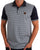Trojan Houndstooth Panel Polo Navy