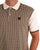 Trojan Houndstooth Panel Polo Ecru