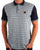 Trojan Scale Panel Polo Navy