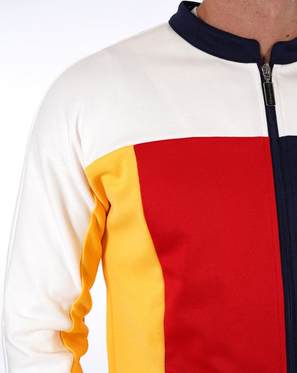 Sergio Tacchini Trainingsjacke im Colour-Block-Design Gardenia/Multi