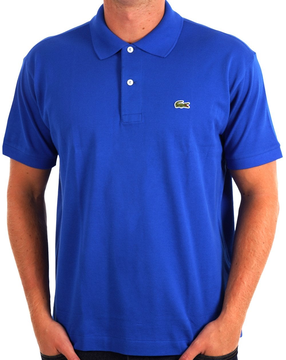 Lacoste – Klassisches Poloshirt in Königsblau
