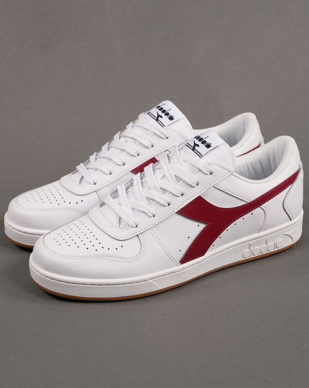 Diadora MB Elite Trainer Weiß Burgund