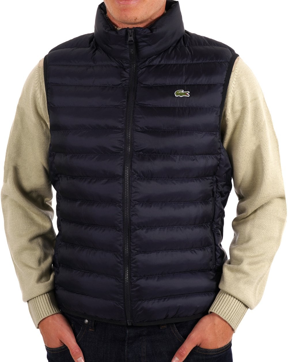 Lacoste – Puffweste in Marineblau