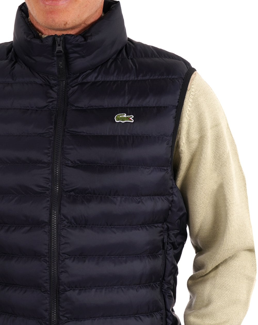 Lacoste – Puffweste in Marineblau