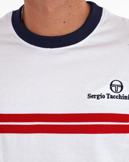 Sergio Tacchini Neues Supermac T-Shirt Weiß
