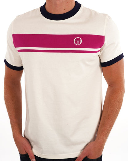 Sergio Tacchini Masters T-Shirt Gardenia Fuschia