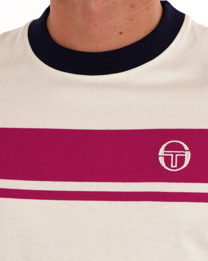Sergio Tacchini Masters T-Shirt Gardenia Fuschia
