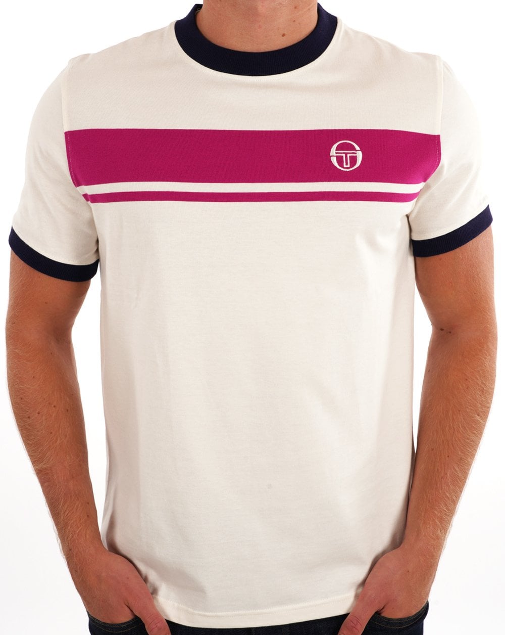 Sergio Tacchini Masters T-Shirt Gardenia Fuschia