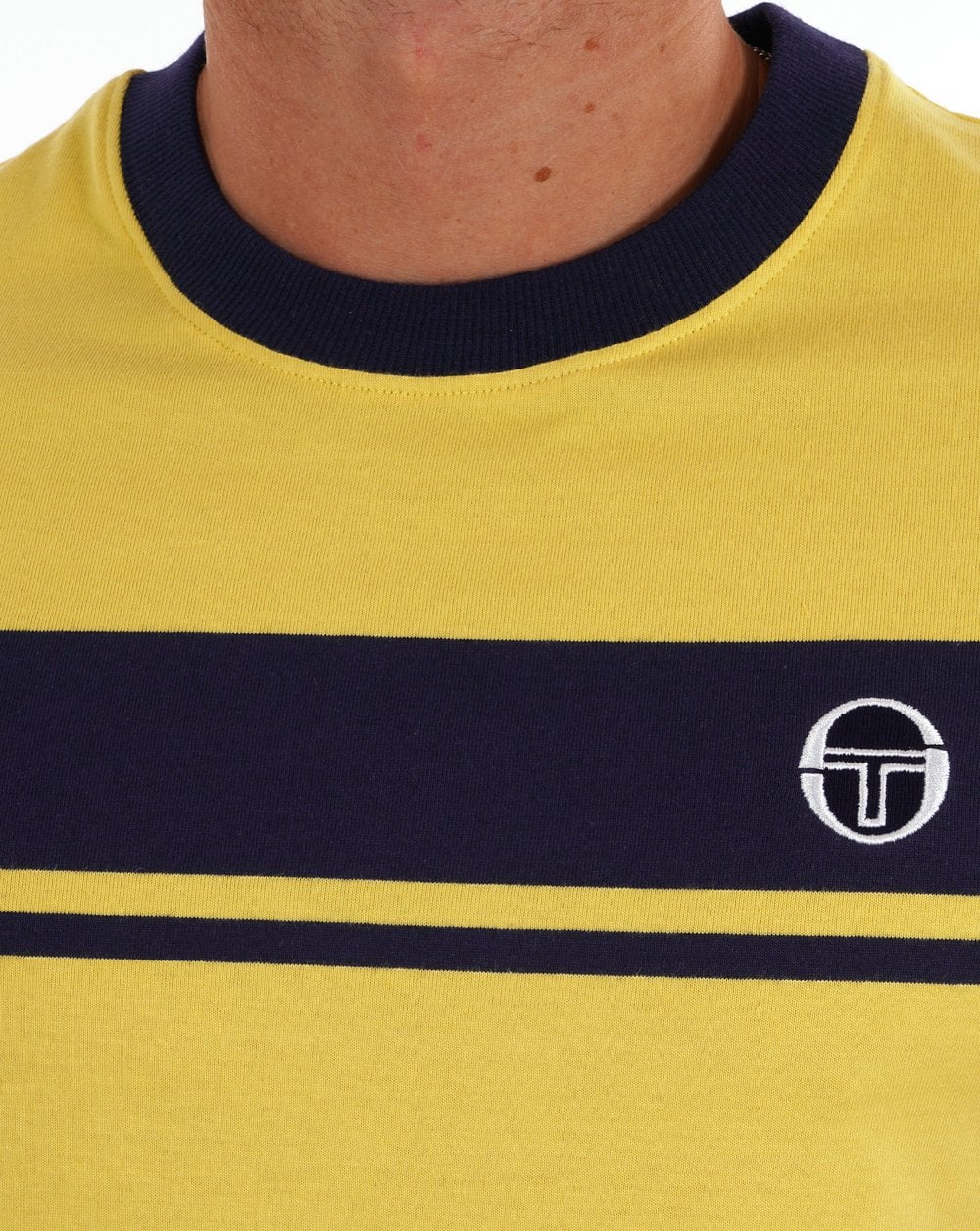Sergio Tacchini Masters T-Shirt Gelb/Marineblau