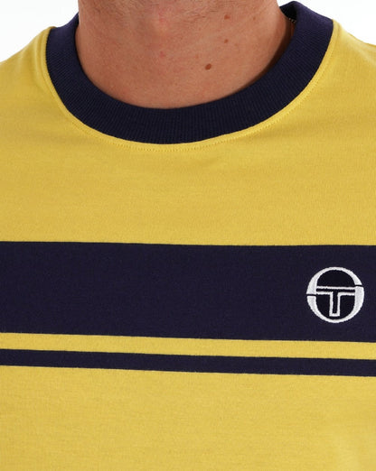 Sergio Tacchini Masters T-Shirt Gelb/Marineblau