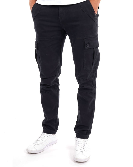 80er Casual Classics Oxford Cargohose Marineblau