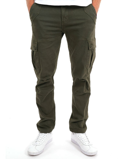 80er Casual Classics Oxford Cargohose Olivgrün